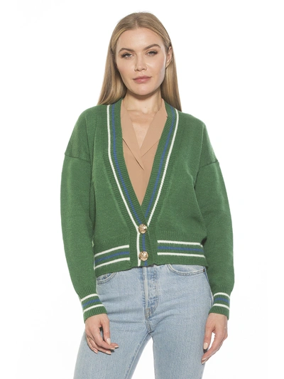 Alexia Admor Cathrine Knit Sweater In Green Multi