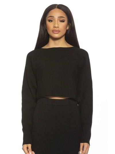 Alexia Admor Kenzie Sweater In Black