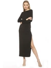 Alexia Admor Lexy Long Sleeve Maxi Dress In Black