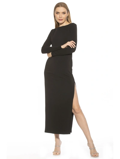 Alexia Admor Lexy Long Sleeve Maxi Dress In Black