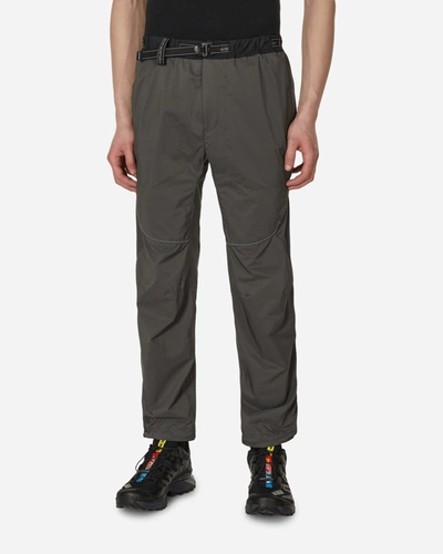 And Wander Maison Kitsuné Ultra Light Weight Trousers Charcoal In Grey