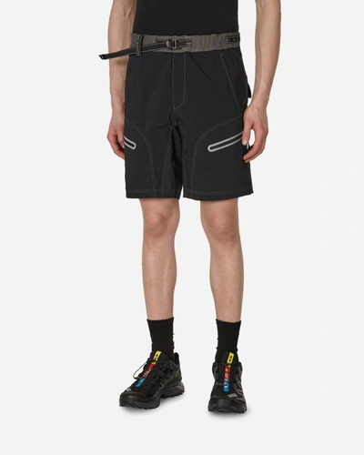 And Wander X Maison Kitsuné Belted Hiking Shorts - Men's - Nylon/polyurethane In Schwarz