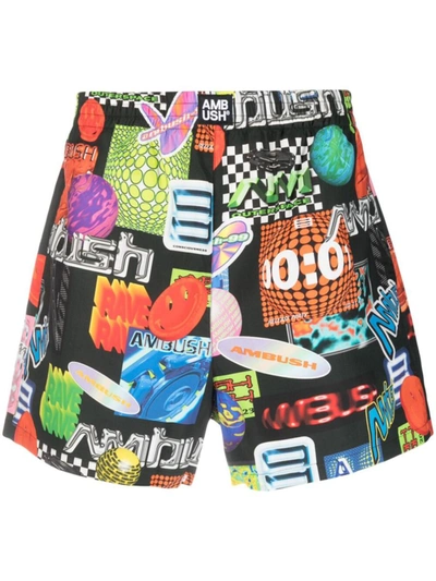 Ambush Printed Shorts In Multicolor