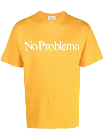Aries T-shirt In Mustard