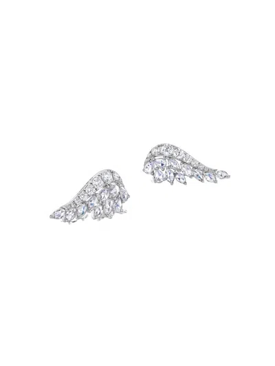 64 Facets Women's Eclat 18k White Gold & 1.59 Tcw Diamond Ear Climbers In Silver