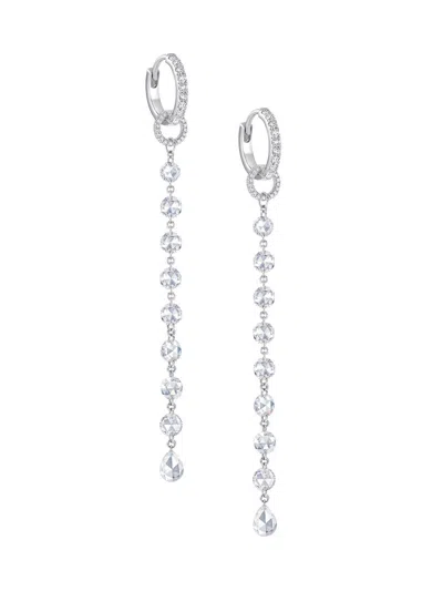64 Facets Women's Ethereal 18k White Gold & 2.26 Tcw Diamond Drop Earrings In Silver