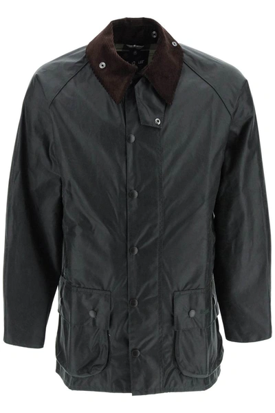Barbour Beaufort Wax Jacket In Black