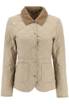 Barbour Summer Liddesdale Diamond Quilted Jacket In Beige