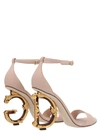 Dolce & Gabbana Logo Open-toed High-heeled Sandals