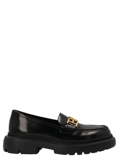 Bally Gioia Chunky Flat Shoes In Black