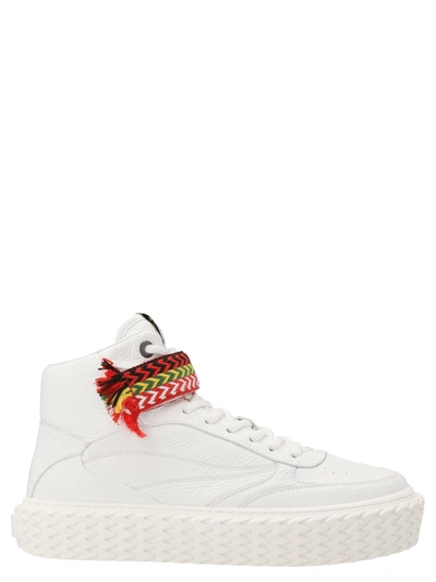 Lanvin White Curbies Sneakers In Blanco