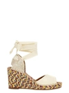 Chloé Sandales Espadrilles Compensées Piia Femme Beige Taille 35 100% Cuir De Brebis