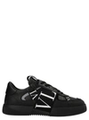 Valentino Panelled Logo-detail Sneakers In Black