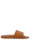 Mcm Logo-print Single-strap Slides