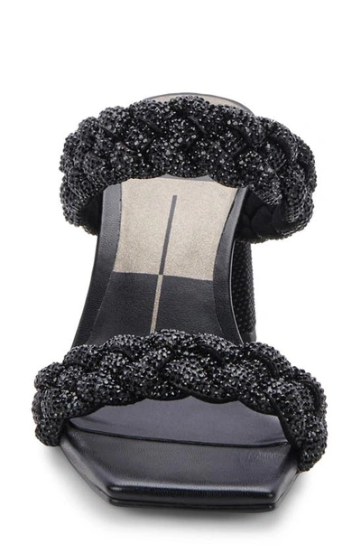 Dolce Vita Paily Embellished Sandal In Black Rhinestone