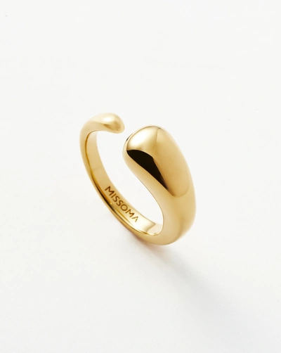 Missoma Molten Asymmetric Open Ring 18ct Gold Plated