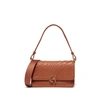 Cole Haan Mini Shoulder Bag In British Tan/ Woven