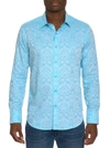 Robert Graham Highland Long Sleeve Woven Shirt In Mint