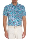 Robert Graham Auto Expo Performance Polo In Jade Green