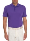 Robert Graham Axelsen Performance Polo In Purple