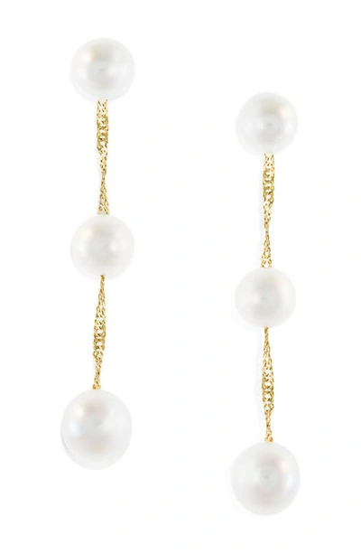 EFFY EFFY 14K GOLD FRESHWATER PEARL DROP EARRINGS