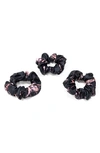 BLISSY 3-PACK SILK SCRUNCHIES