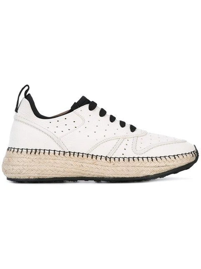 Tod's 'running Raffia' Trainers In White