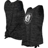 New Era Black Brooklyn Nets Space Dye Active Tank Top In Black