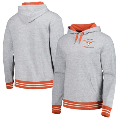 Mitchell & Ness Heather Gray Texas Longhorns Pullover Hoodie
