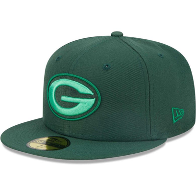 New Era Green Green Bay Packers Monocamo 59fifty Fitted Hat