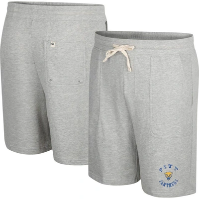 Colosseum Heather Gray Pitt Panthers Love To Hear This Terry Shorts