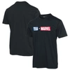 Junk Food Black New York Giants Marvel Logo T-shirt In Black