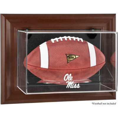 Fanatics Authentic Ole Miss Rebels Brown Framed Logo Wall-mountable Football Display Case