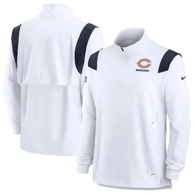 Nike Men's Repel Coach (nfl Chicago Bears) 1/4-zip Jacket In White