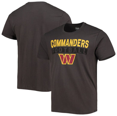 47 ' Charcoal Washington Commanders Dark Ops Super Rival T-shirt