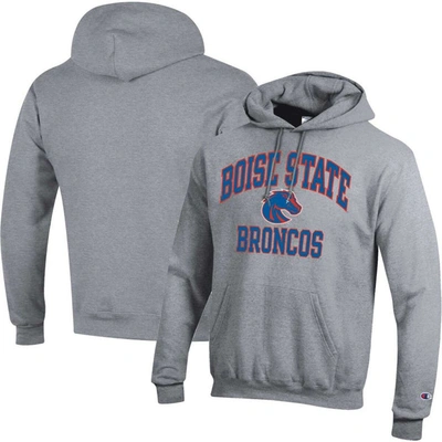 Champion Heather Gray Boise State Broncos High Motor Pullover Hoodie