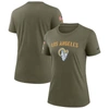 NIKE NIKE OLIVE LOS ANGELES RAMS 2022 SALUTE TO SERVICE LEGEND T-SHIRT