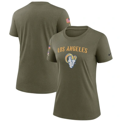Nike Olive Los Angeles Rams 2022 Salute To Service Legend T-shirt