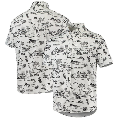 Reyn Spooner White Chicago White Sox Kekai Performance Button-up Shirt In Red