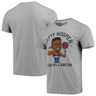 Homage Zion Williamson Gray New Orleans Pelicans Player Graphic Tri-blend T-shirt