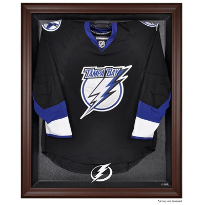 Fanatics Authentic Tampa Bay Lightning Brown Framed Logo Jersey Display Case