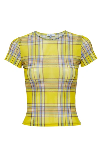 Miaou Mini Tee In Yellow,multi