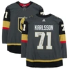 FANATICS AUTHENTIC WILLIAM KARLSSON VEGAS GOLDEN KNIGHTS AUTOGRAPHED BLACK ADIDAS AUTHENTIC JERSEY WITH "WILD BILL" INS