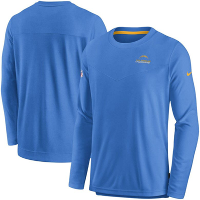 Nike Men's Dri-fit Sideline Team (nfl Los Angeles Chargers) Long-sleeve T-shirt In Blue