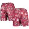 WES & WILLY WES & WILLY MAROON MISSISSIPPI STATE BULLDOGS VINTAGE FLORAL SWIM TRUNKS
