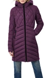 BERNARDO MIXED MEDIA WATER RESISANT QUILTED PUFFER JACKET