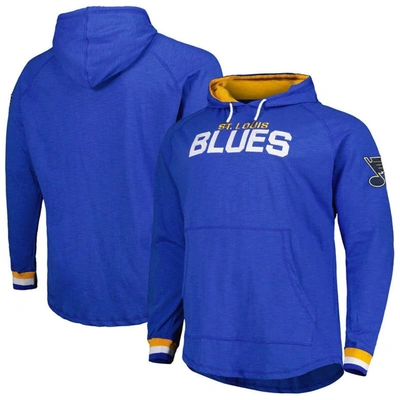 Mitchell & Ness Men's  Blue St. Louis Blues Big And Tall Legendary Raglan Pullover Hoodie