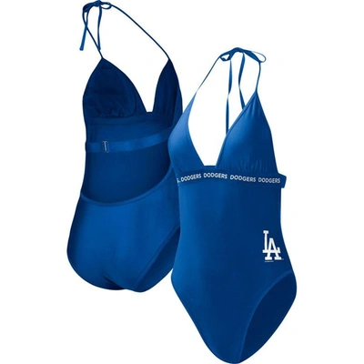 G-III 4HER BY CARL BANKS G-III 4HER BY CARL BANKS ROYAL LOS ANGELES DODGERS FULL COUNT ONE-PIECE SWIMSUIT