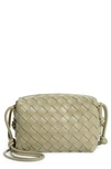 Bottega Veneta Womens Travertine-gold Loop Mini Intrecciato Leather Cross-body Bag