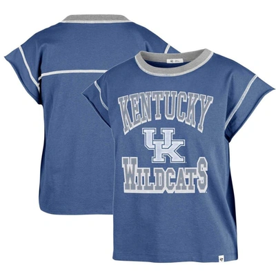 47 Brand '47 Royal Kentucky Wildcats Sound Up Maya Cutoff T-shirt